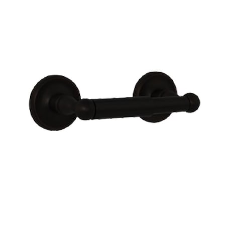 Orca Hardware Toilet Paper Holder With Plastic Tube, BL Black Finish 4852-BL